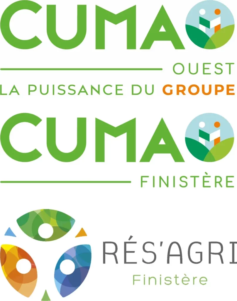 Logos CUMA Ouest, CUMA Finistère et Rés'agri 29